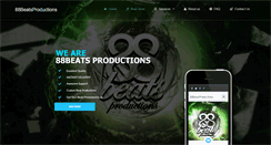 Desktop Screenshot of 88beatsproductions.com