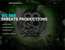 Tablet Screenshot of 88beatsproductions.com